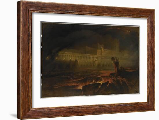 Le Pandemonium (Milton, Paradise Lost)-John Martin-Framed Giclee Print