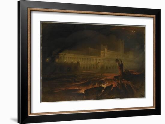 Le Pandemonium (Milton, Paradise Lost)-John Martin-Framed Giclee Print