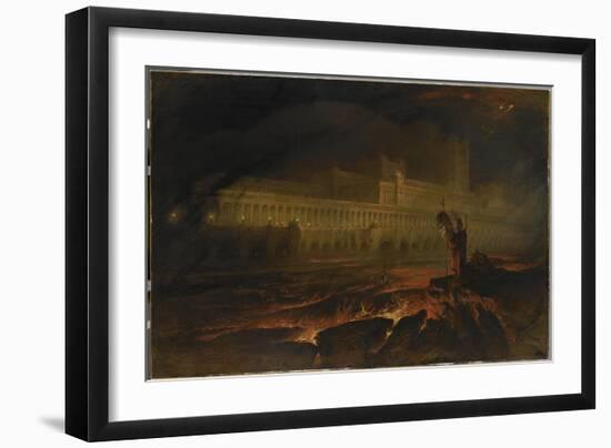 Le Pandemonium (Milton, Paradise Lost)-John Martin-Framed Giclee Print