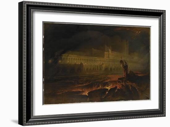 Le Pandemonium (Milton, Paradise Lost)-John Martin-Framed Giclee Print