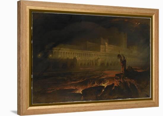 Le Pandemonium (Milton, Paradise Lost)-John Martin-Framed Premier Image Canvas