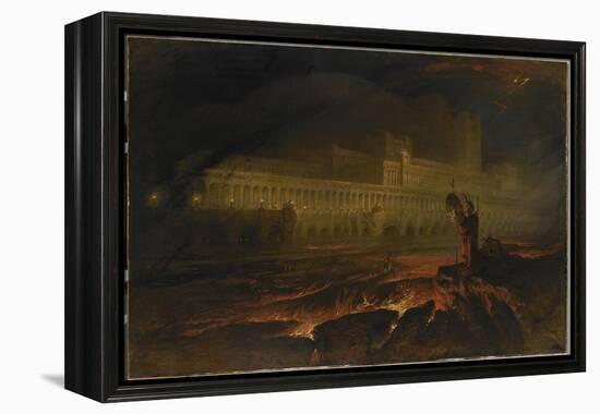 Le Pandemonium (Milton, Paradise Lost)-John Martin-Framed Premier Image Canvas