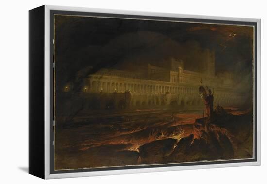 Le Pandemonium (Milton, Paradise Lost)-John Martin-Framed Premier Image Canvas