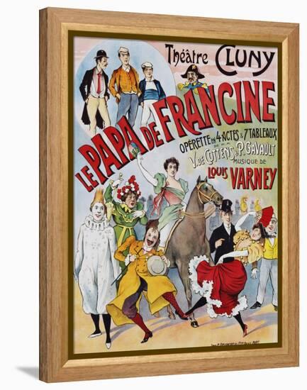 Le Papa De Francine Poster-null-Framed Premier Image Canvas