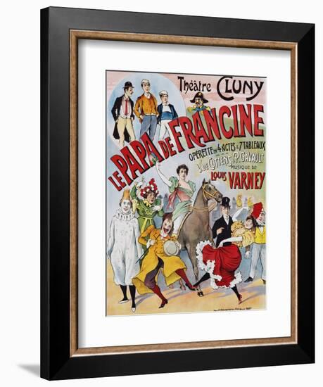 Le Papa De Francine Poster-null-Framed Giclee Print