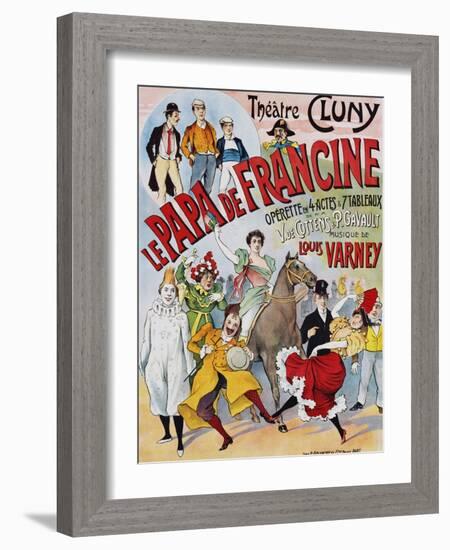 Le Papa De Francine Poster-null-Framed Giclee Print