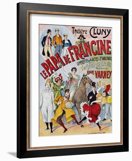 Le Papa De Francine Poster-null-Framed Giclee Print