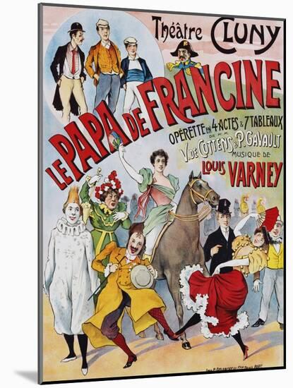 Le Papa De Francine Poster-null-Mounted Giclee Print