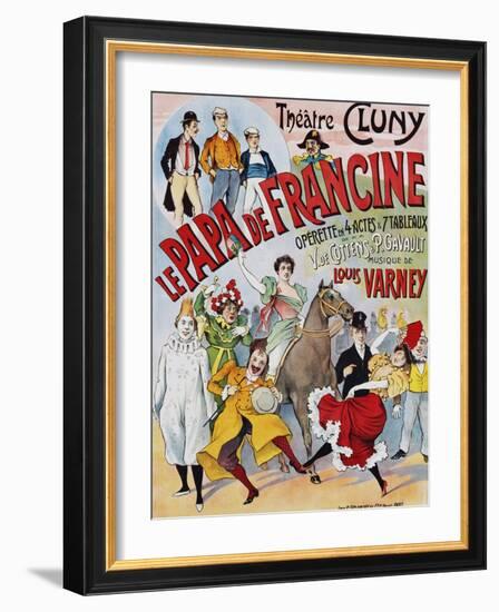 Le Papa De Francine Poster-null-Framed Giclee Print