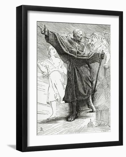Le Pape, 19th Century-Jean Paul Laurens-Framed Giclee Print