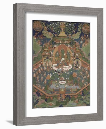 Le paradis de Cyâmatara (Tara verte)-null-Framed Giclee Print