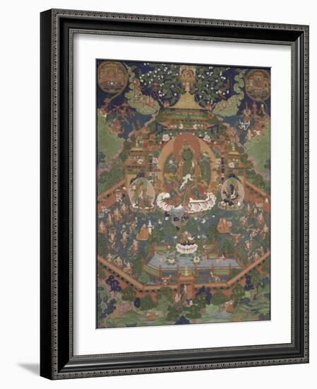 Le paradis de Cyâmatara (Tara verte)-null-Framed Giclee Print