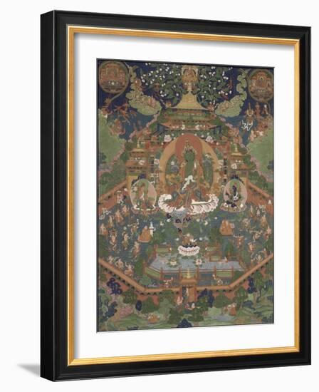 Le paradis de Cyâmatara (Tara verte)-null-Framed Giclee Print