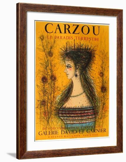 Le paradis terrestre-Jean Carzou-Framed Collectable Print