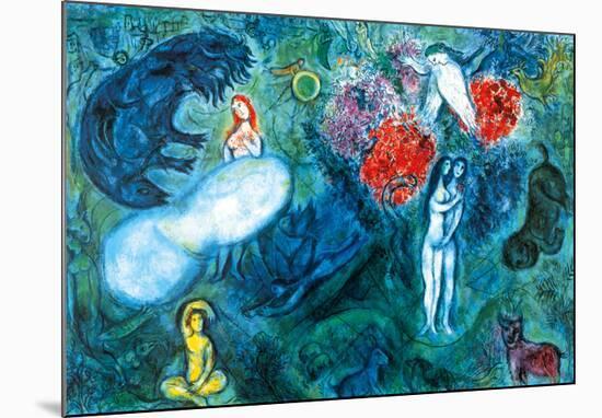 Le Paradis-Marc Chagall-Mounted Art Print