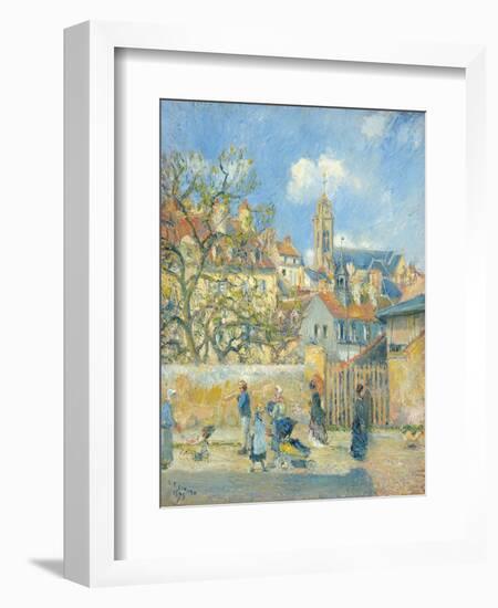 Le Parc Aux Charrettes, Pontoise, 1878-Canaletto-Framed Giclee Print