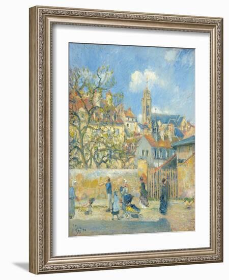 Le Parc Aux Charrettes, Pontoise, 1878-Canaletto-Framed Giclee Print