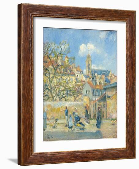 Le Parc Aux Charrettes, Pontoise, 1878-Canaletto-Framed Giclee Print