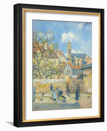 Le Parc Aux Charrettes, Pontoise, 1878-Canaletto-Framed Giclee Print