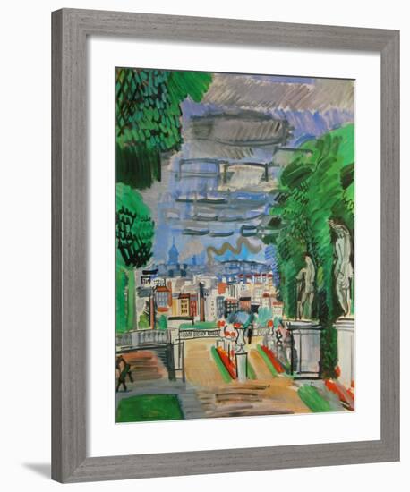 Le Parc de Saint Cloud, c.1919-Raoul Dufy-Framed Art Print