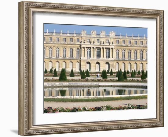 Le Parterre d'Eau, Aisle Du Midi, Chateau of Versailles, Les Yvelines, France-Guy Thouvenin-Framed Photographic Print