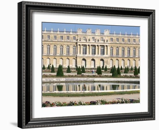 Le Parterre d'Eau, Aisle Du Midi, Chateau of Versailles, Les Yvelines, France-Guy Thouvenin-Framed Photographic Print