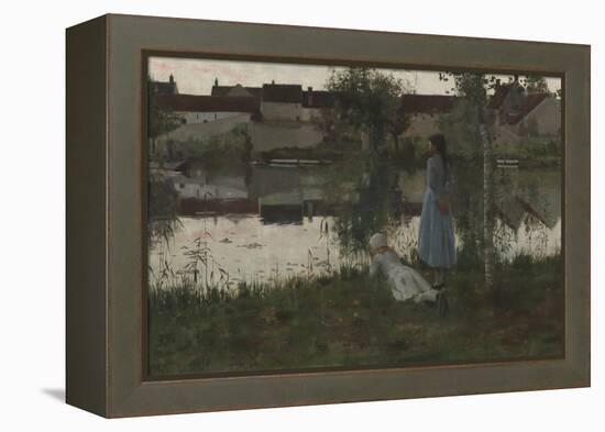 Le Passeur (The Ferryman)-William Stott of Oldham-Framed Premier Image Canvas