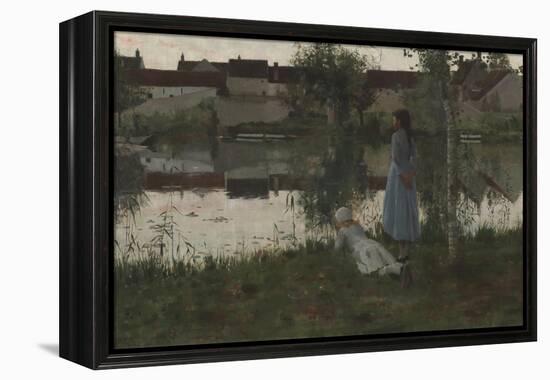 Le Passeur (The Ferryman)-William Stott of Oldham-Framed Premier Image Canvas