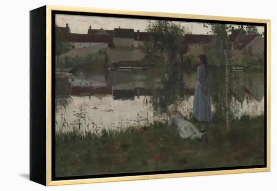 Le Passeur (The Ferryman)-William Stott of Oldham-Framed Premier Image Canvas