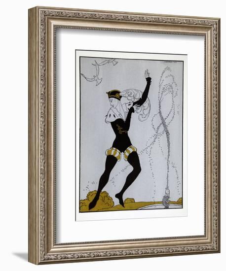 Le Pavillion DArmider from the Series Designs on the Dances of Vaslav Nijinsky-Georges Barbier-Framed Giclee Print