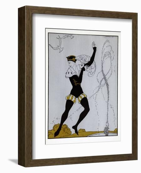 Le Pavillion DArmider from the Series Designs on the Dances of Vaslav Nijinsky-Georges Barbier-Framed Giclee Print