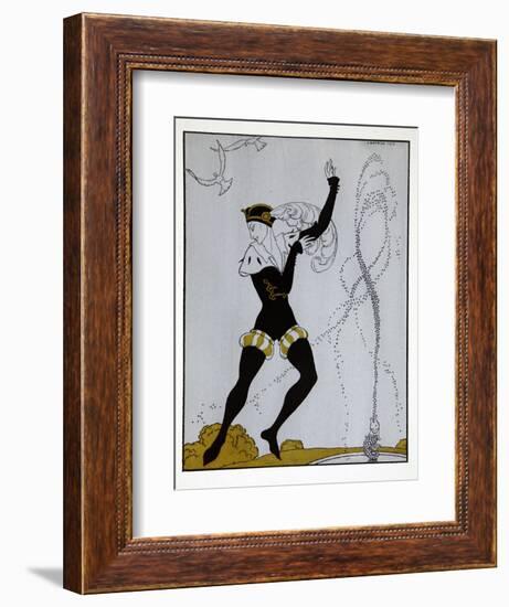 Le Pavillion DArmider from the Series Designs on the Dances of Vaslav Nijinsky-Georges Barbier-Framed Giclee Print