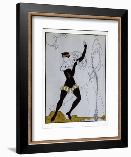 Le Pavillion DArmider from the Series Designs on the Dances of Vaslav Nijinsky-Georges Barbier-Framed Giclee Print