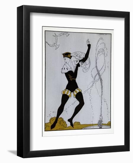 Le Pavillion DArmider from the Series Designs on the Dances of Vaslav Nijinsky-Georges Barbier-Framed Giclee Print