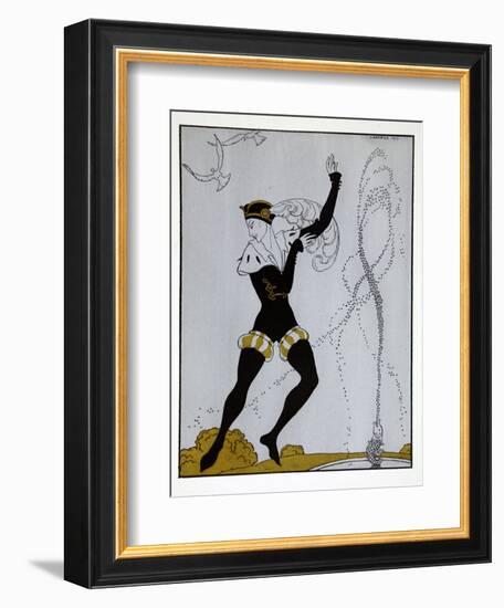 Le Pavillion DArmider from the Series Designs on the Dances of Vaslav Nijinsky-Georges Barbier-Framed Giclee Print