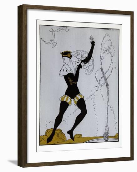 Le Pavillion DArmider from the Series Designs on the Dances of Vaslav Nijinsky-Georges Barbier-Framed Giclee Print