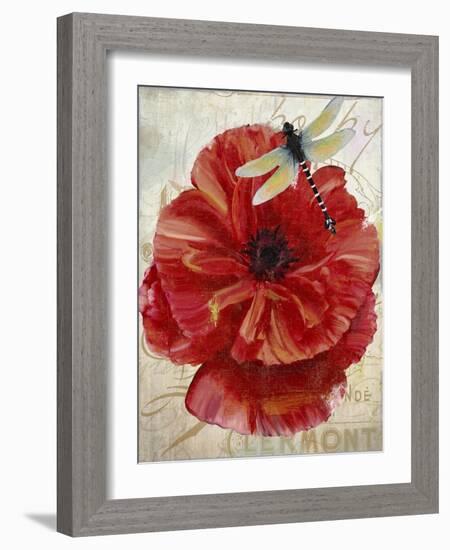 Le Pavot Dragonfly-Color Bakery-Framed Giclee Print