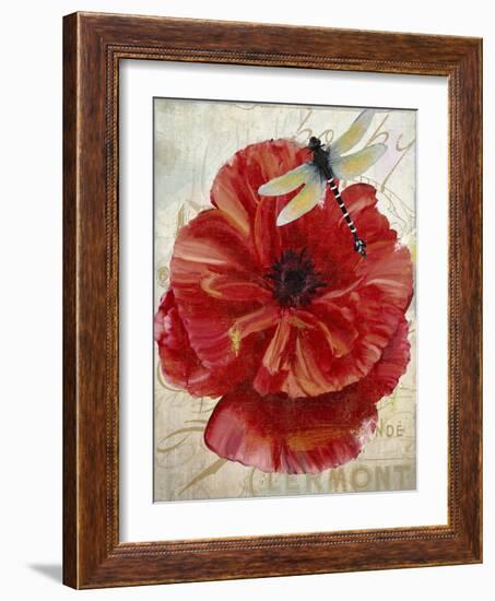 Le Pavot Dragonfly-Color Bakery-Framed Giclee Print