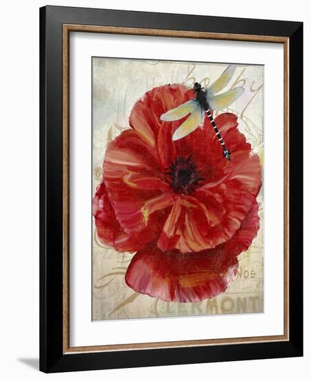 Le Pavot Dragonfly-Color Bakery-Framed Giclee Print