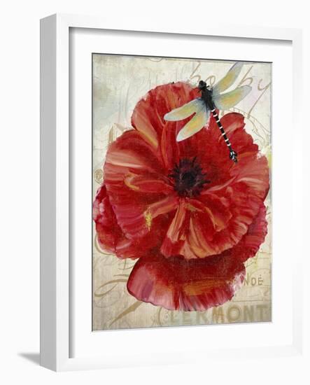 Le Pavot Dragonfly-Color Bakery-Framed Giclee Print