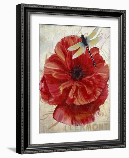 Le Pavot Dragonfly-Color Bakery-Framed Giclee Print