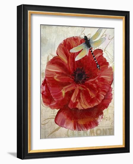 Le Pavot Dragonfly-Color Bakery-Framed Giclee Print