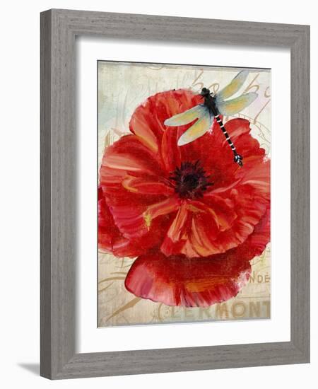 Le Pavot Dragonfly-null-Framed Giclee Print