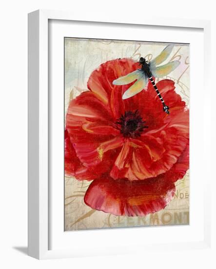 Le Pavot Dragonfly-null-Framed Giclee Print