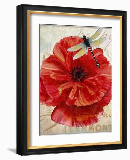 Le Pavot Dragonfly-null-Framed Giclee Print