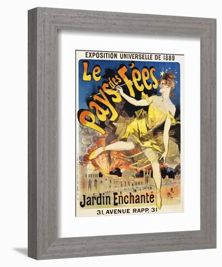 Le Pays Des Fees Poster-Jules Ch?ret-Framed Giclee Print