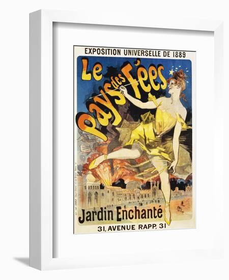 Le Pays Des Fees Poster-Jules Ch?ret-Framed Giclee Print