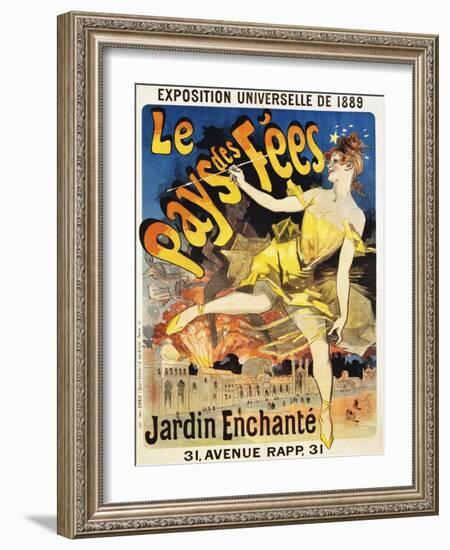 Le Pays Des Fees Poster-Jules Ch?ret-Framed Giclee Print