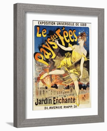 Le Pays Des Fees Poster-Jules Ch?ret-Framed Giclee Print