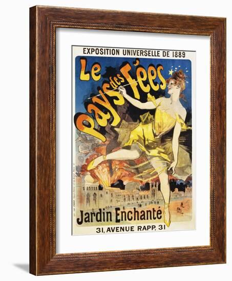 Le Pays Des Fees Poster-Jules Ch?ret-Framed Giclee Print